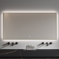 Зеркало Armadi Art 543-140 70 с подсветкой, диммером, с антизапотевателем, матовое золото