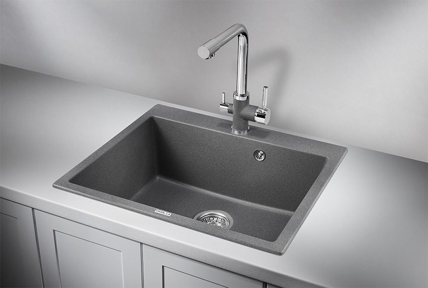 Мойка кухонная Granula 6001, графит
