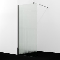 Душевая перегородка Wasserkraft Rur 30W 100 см, профиль хром, стекло рифленое