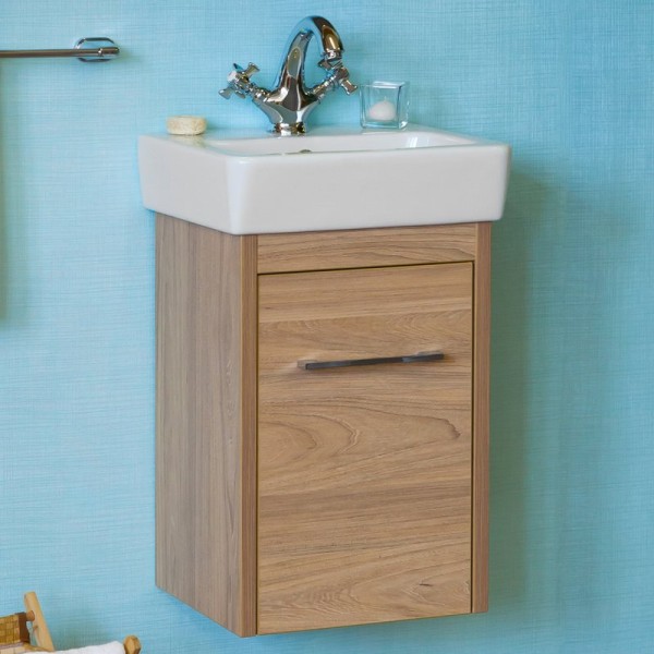 Тумба под раковину Sanflor Ларго 40, подвесная, вяз швейцарский