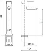 Смеситель для раковины Fashun A51201-8 белый