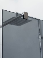 Душевая перегородка Cezares Liberta -L-1-80-120-GR-Cr профиль хром, стекло серое