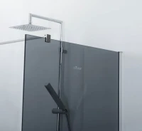 Душевая перегородка Cezares Liberta -L-1-80-120-GR-Cr профиль хром, стекло серое