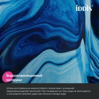 Штора для ванной IDDIS Base BX04P18i11 180х200, синяя