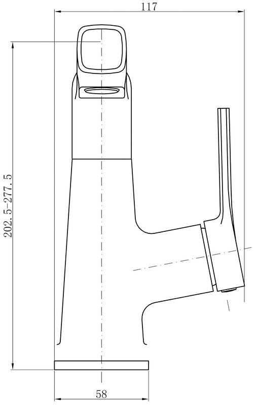 Смеситель для раковины Fashun A4018-8 белый