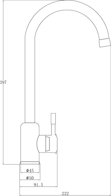 Смеситель для кухни Steel Hammer Inox SH 5188 INOX