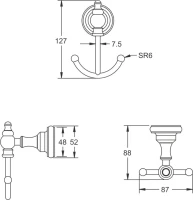 Крючок Rose RG1121Q бронза Крючок Rose RG1121Q бронза