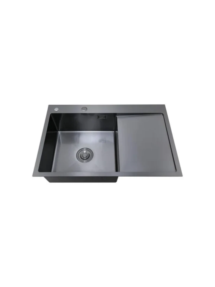 Мойка кухонная РМС MRK-7851BL-L c дозатором, графит
