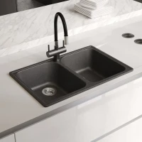 Мойка кухонная Domaci Болонья М-260-007 антрацит Мойка кухонная Domaci Болонья М-260-007 антрацит