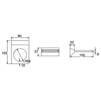 Стакан Rose RG16H RG1612H черный