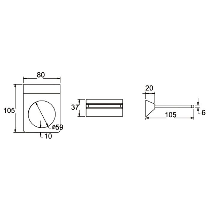 Стакан Rose RG16H RG1612H черный