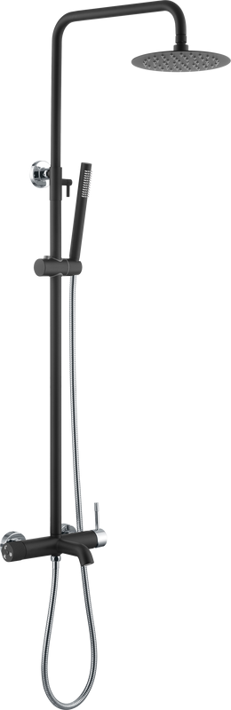 Душевая стойка Boheme Uno 468-BCR black chrome