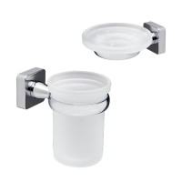 Набор Стакан Wasserkraft Lippe K-6528 + Мыльница K-6529 Набор Стакан Wasserkraft Lippe K-6528 + Мыльница K-6529