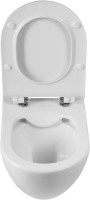 Комплект Унитаз подвесной BelBagno Amanda BB051CHR безободковый + Крышка BB901SC с микролифтом + Инсталляция Geberit Duofix UP 320 111.300.00.5 + Кнопка Sigma 01 115.770.JQ.5 лакированная, матовый хром + Крепления 111.815.00.1 к стене + Звукоизоляция