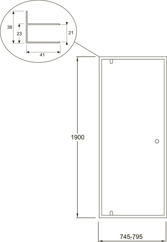 Душевой уголок Jacob Delafon Serenity 80х80 профиль хром