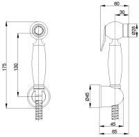 Гигиенический душ Veragio Kit 30817 бронза