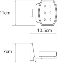 Набор Стакан Wasserkraft Abens K-3228D + Мыльница K-3229 Набор Стакан Wasserkraft Abens K-3228D + Мыльница K-3229