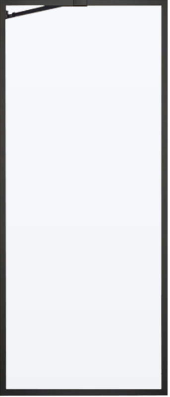 Шторка на ванну Veconi Palau PL85B-60-01-C8 60 см, профиль черный