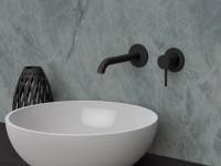 Смеситель для раковины Remer X Style X15P С ВНУТРЕННЕЙ ЧАСТЬЮ, черный матовый