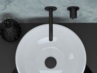Смеситель для раковины Remer X Style X15P С ВНУТРЕННЕЙ ЧАСТЬЮ, черный матовый