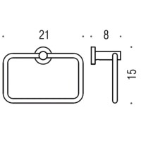 Полотенцедержатель Colombo Design Plus W4931.GM графит матовый