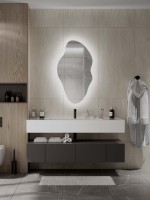 Зеркало CONTINENT Led Phantom 60х110 см, с холодной подсветкой, с датчиком движения