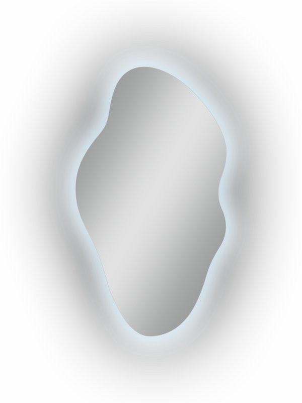 Зеркало CONTINENT Led Phantom 60х110 см, с холодной подсветкой, с датчиком движения