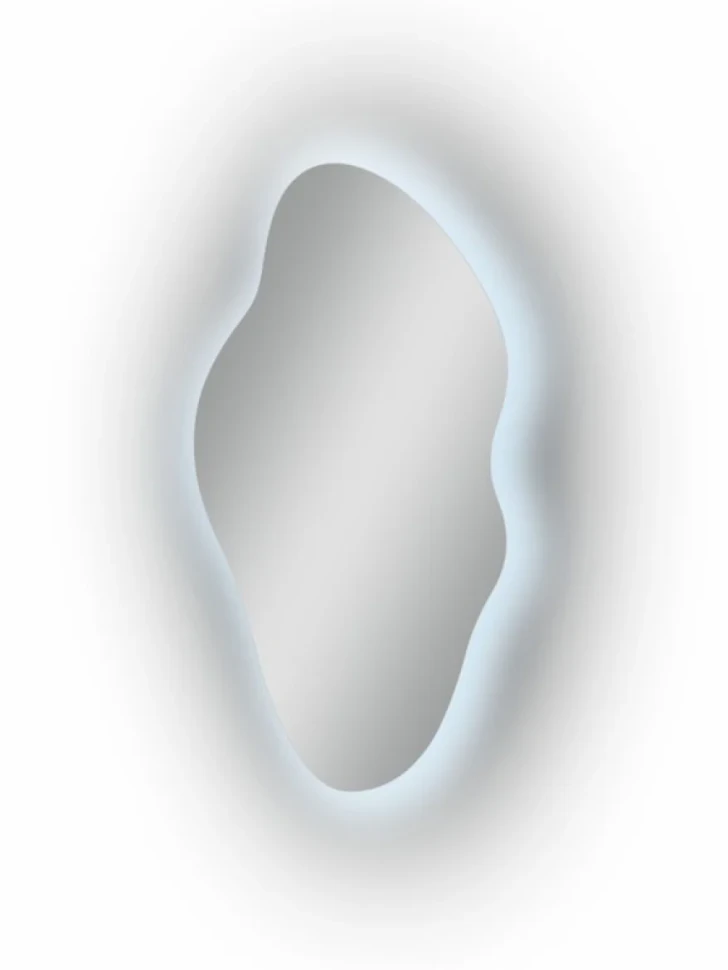 Зеркало CONTINENT Led Phantom 60х110 см, с холодной подсветкой, с датчиком движения