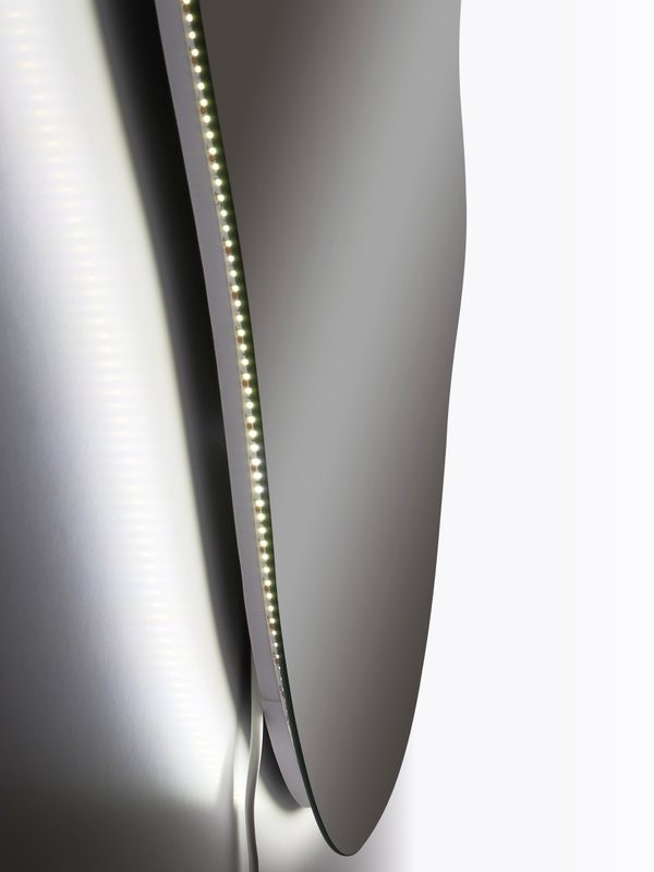 Зеркало CONTINENT Led Phantom 60х110 см, с холодной подсветкой, с датчиком движения