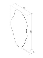 Зеркало CONTINENT Led Phantom 60х110 см, с холодной подсветкой, с датчиком движения