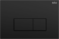 Комплект Унитаз подвесной Bauedge Bau Dream безободковый, с микролифтом + Инсталляция Bau Pro + Кнопка Hotel, черная матовая