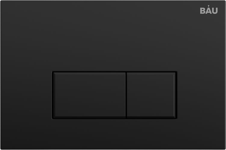 Комплект Унитаз подвесной Bauedge Bau Dream безободковый, с микролифтом + Инсталляция Bau Pro + Кнопка Hotel, черная матовая