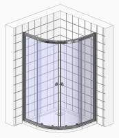 Душевой уголок Black&White Stellar Wind S101-1000