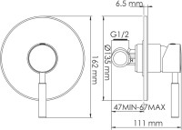 Гигиенический душ Wasserkraft A14157 шланг 120 см