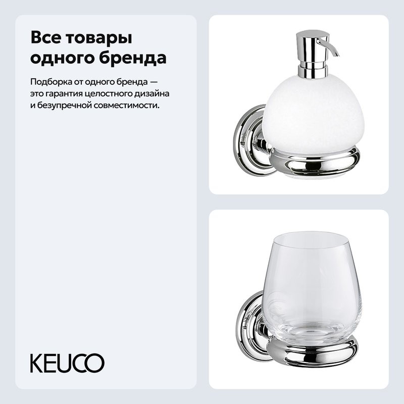Набор Стакан Keuco Astor 02150019000 + Дозатор 02153019000