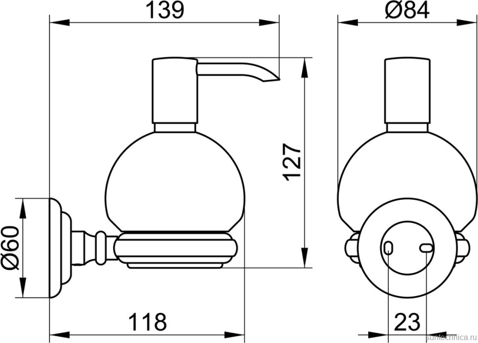 Набор Стакан Keuco Astor 02150019000 + Дозатор 02153019000