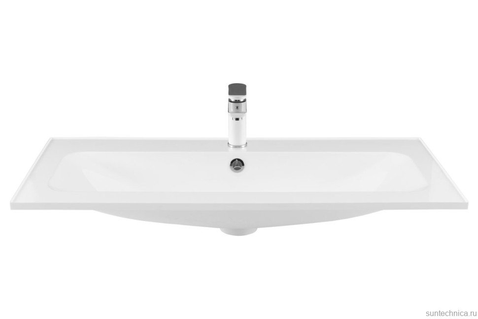 Тумба с раковиной Aquanet Арт 100 подвесная, маренго