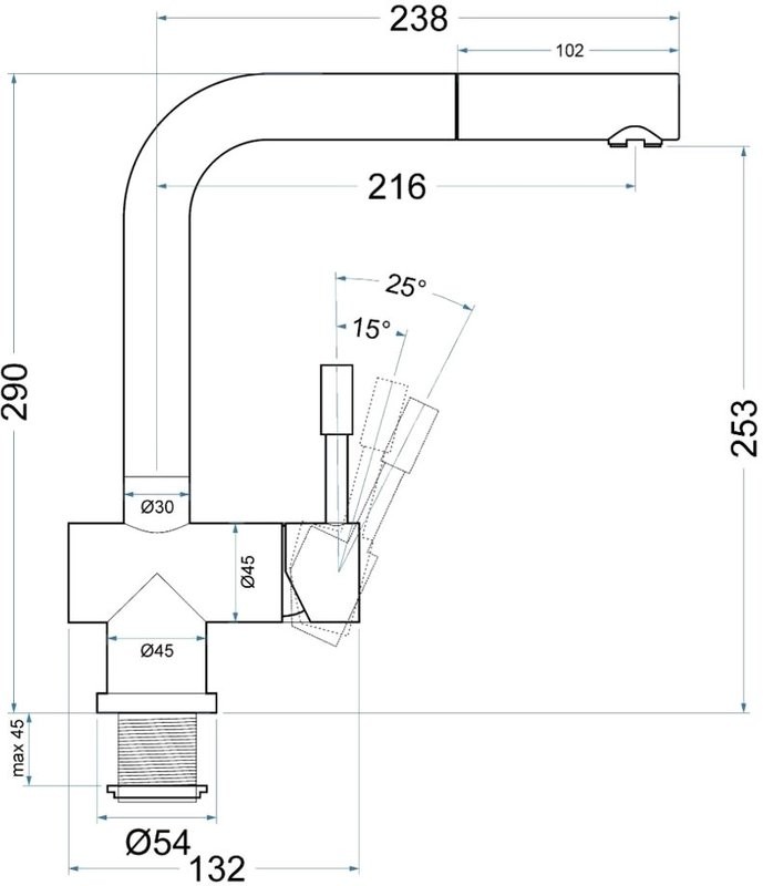 Смеситель для кухни Seaman Eco Venice SSN-0912P-DG dark gun