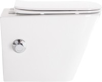 Комплект  Унитаз подвесной BelBagno Due BB3103CHR-BS/SC с микролифтом, со смесителем и функцией биде + Система инсталляции для унитазов Grohe Rapid SL