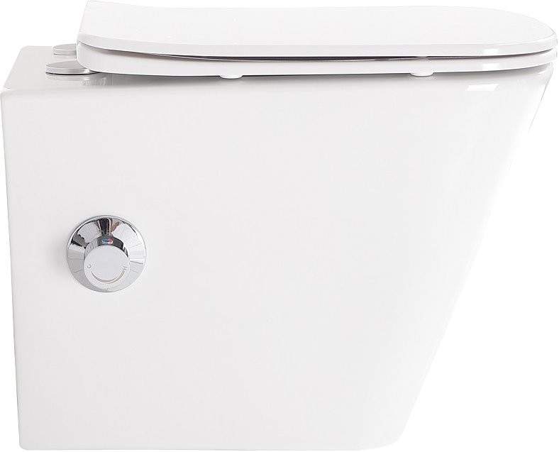 Комплект  Унитаз подвесной BelBagno Due BB3103CHR-BS/SC с микролифтом, со смесителем и функцией биде + Система инсталляции для унитазов Grohe Rapid SL