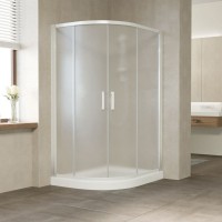 Душевой уголок Vegas Glass ZS-F 120*110 01 10 профиль белый, стекло сатин