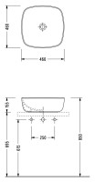 Накладная раковина Serel 3049