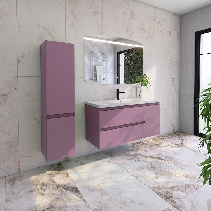 Мебель для ванной комнаты Caprigo Forte 120 R подвесная, лиловая
