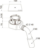 Поддон для душа Radaway Argos D 150x90 с экраном хром