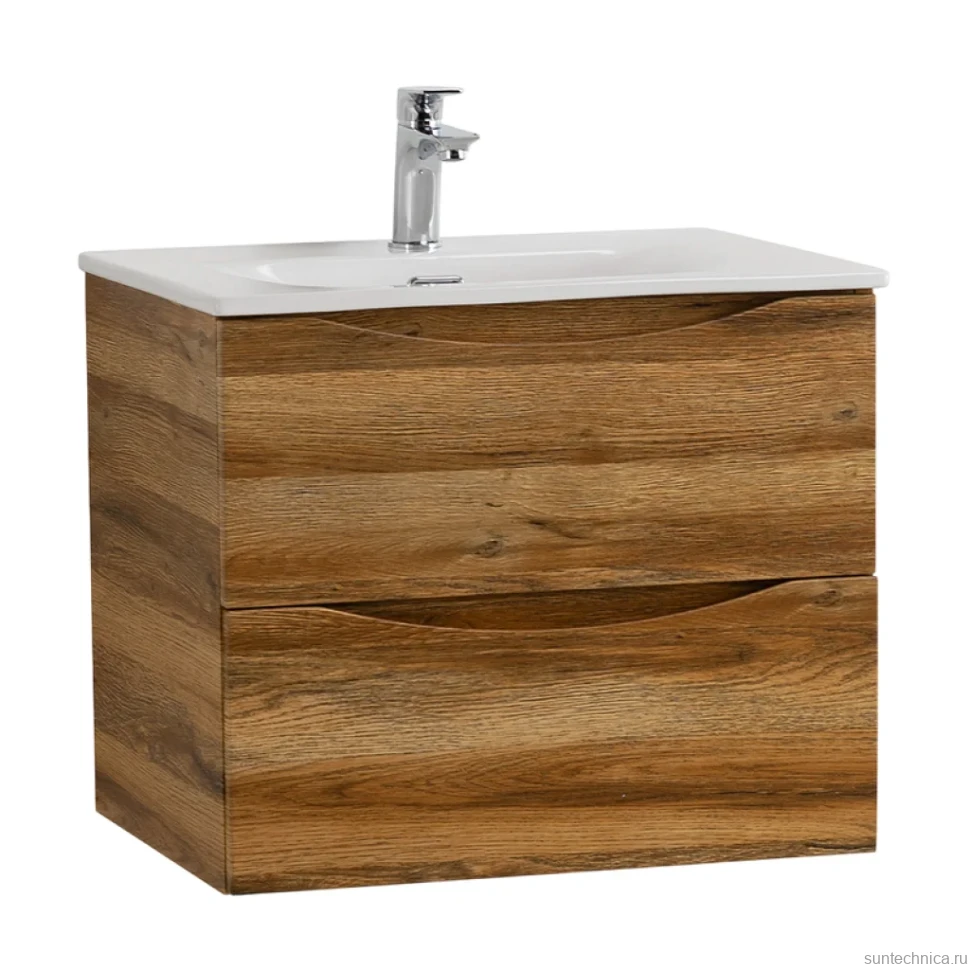 Тумба с раковиной BelBagno Marino-cer-mini 50 подвесная, rovere rustico