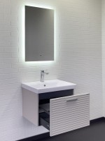 Мебель для ванной комнаты Comforty Касабланка 60 подвесная, серый шелк