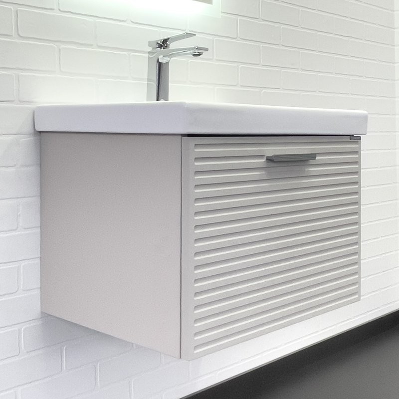 Мебель для ванной комнаты Comforty Касабланка 60 подвесная, серый шелк