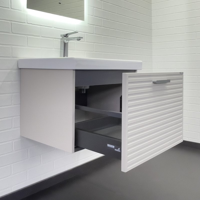 Мебель для ванной комнаты Comforty Касабланка 60 подвесная, серый шелк