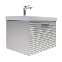 Мебель для ванной комнаты Comforty Касабланка 60 подвесная, серый шелк