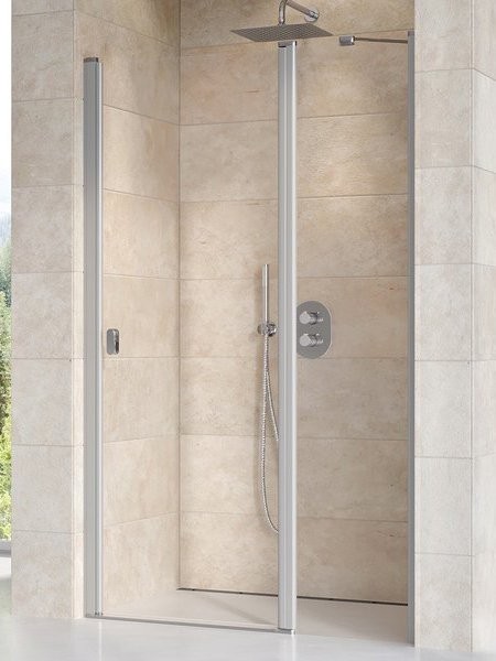 Душевая дверь в нишу Ravak Chrome CSD2-110 профиль сатин, стекло прозрачное